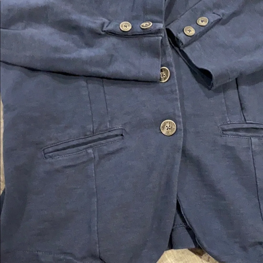 Lucky Brand Navy Casual Blazer EUC